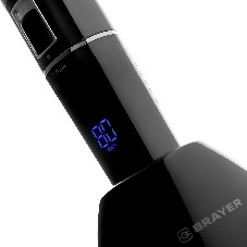 Машинка для стрижки BRAYER BR3402, LED-дисплей, 4 насад, турбо, титан. покр, регу. высоты лезвий