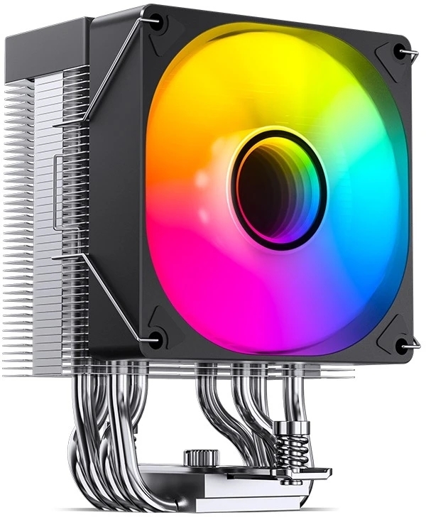 Кулер для процессора JONSBO CR-1400 V2 ARGb (180W, 4-pin PWM, 133мм, Al/Cu, 4x6мм, ARGb, 1x92мм, 38.2CFM, 33.8dBA, 2200RPM, S: 1700/1200/115X, AM4/AM5 черный)