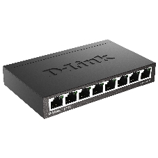 Коммутатор D-Link DGS-1008D/R1A, 8×1 Гбит/с, неуправляемый