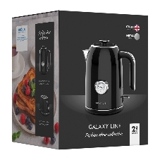 Чайник электрический Galaxy Line GL 0350, магия черного, металл, 2200 Вт, 1.7 л