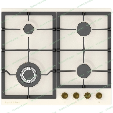 Газовая варочная панель Zigmund & Shtain G 16.6 X независимая, бежевый