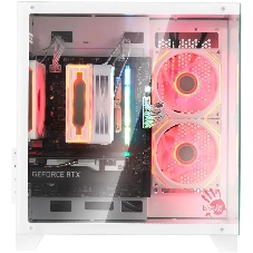 Компьютерный корпус Bloody BD-CC105 белый без БП mATX 5x120мм 1xUSB 2.0 1xUSB 3.0 audio bott PSU