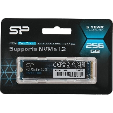 Накопитель SSD Silicon Power M-Series, 256Gb, PCIe 3.0 x4, M.2 2280, NVMe, R/W 2200/1600