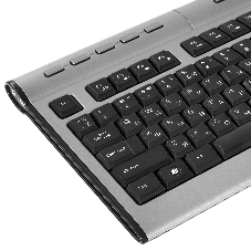 Клавиатура проводная A4Tech KLS-7MUU USB серебристый/черный