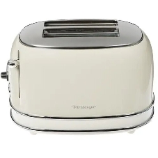 Тостер Ariete Vintage 155 бежевый, 810 Вт, 2 слота