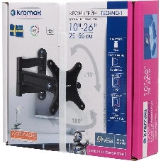 Кронштейн для телевизора Kromax TECHNO-1 темно-серый, 10