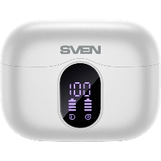 Наушники TWS SVEN E-310B белый, внутриканальные, Bluetooth, сенсорное управление, до 4 ч