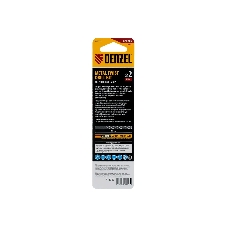 Сверло спиральное по металлу Denzel 2 x 49мм, Р6М5, Golden Tip, 2 шт.