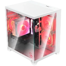 Компьютерный корпус Bloody BD-CC105 белый без БП mATX 5x120мм 1xUSB 2.0 1xUSB 3.0 audio bott PSU