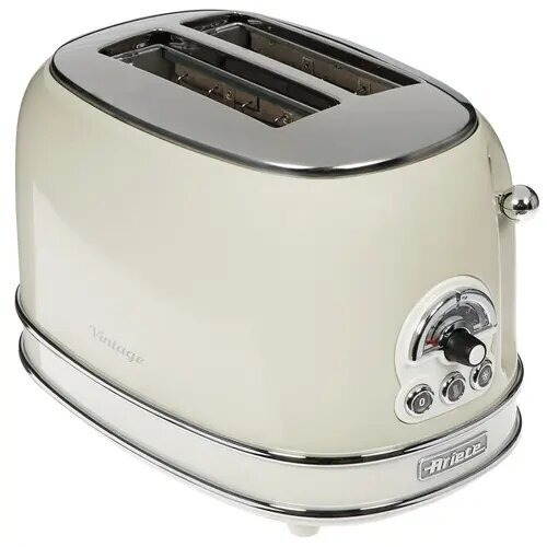 Тостер Ariete Vintage 155 бежевый, 810 Вт, 2 слота
