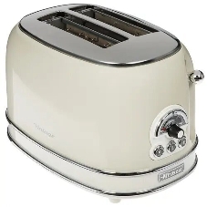 Тостер Ariete Vintage 155 бежевый, 810 Вт, 2 слота