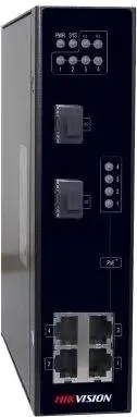Коммутатор Hikvision DS-3T0306P, 4×100 Мбит/с PoE+ + 2×1 Гбит/с SFP, неуправляемый