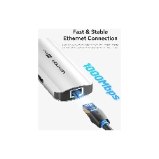 USB-концентратор Vention TQHHB, USB Type-C, USB/HDMI/RJ-45, USB Type-C