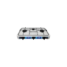 Плита настольная газовая Centek CT-1522 белый, 1.7 кВт, газ, конфорки - 3, эмаль, поворотные переключатели