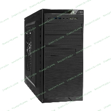 Компьютерный корпус Minitower ExeGate QA-412U Black, mATX, (XP500, Black, 120мм), 2хUSB+2хUSB 3.0, Audio