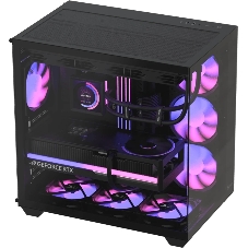 Корпус Formula Crystal Z2 Plus AR V2 Black, Midi-Tower, чёрный, 4 x 120 мм