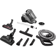 Пылесос Polaris PVC 3344 черный/серый, 650/2200 Вт, уборка сухая, пылесборник контейнер/мешок 2 л
