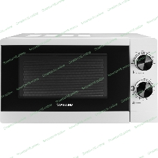 Микроволновая печь Starwind SMW4020 белый, 20 л, 700 Вт, переключатели - поворотный механизм
