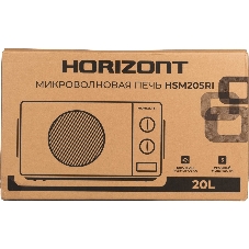 Микроволновая печь Horizont HSM205RI слоновая кость, 20 л, 700 Вт, переключатели — поворотный механизм