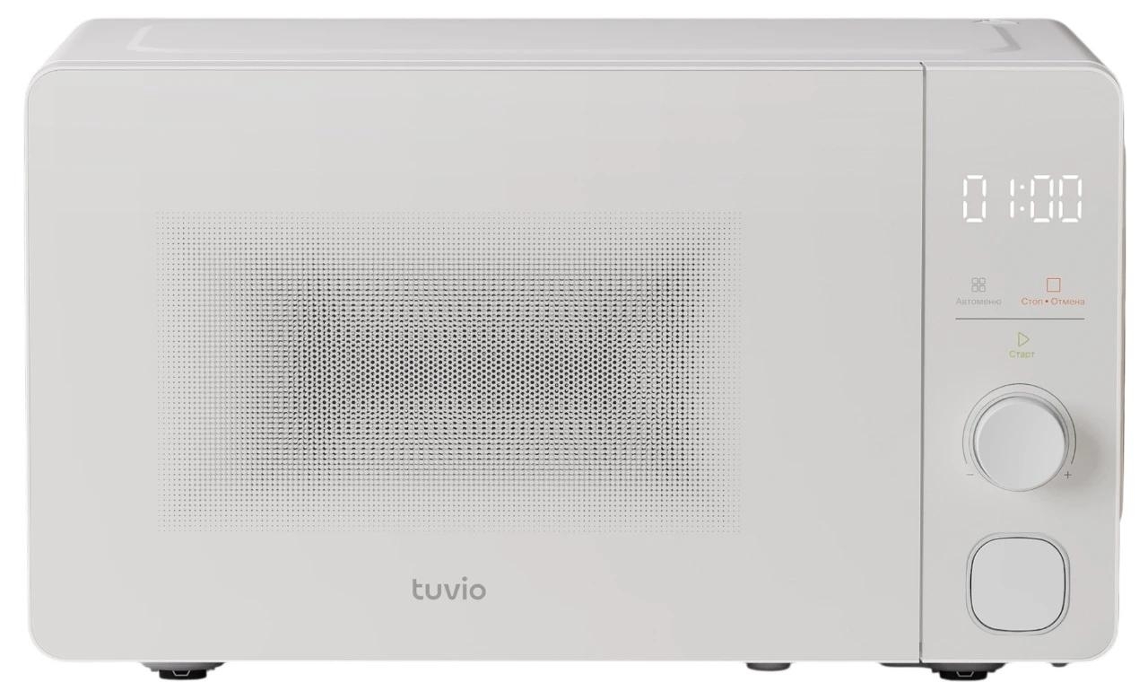 Микроволновая печь Tuvio MW05WB 20 л с функцией разморозки, регулировкой мощности и автоменю, белая