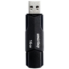 Флешка USB SmartBuy CLUE Black (SB16GbCLU-K), 16Gb, USB 2.0, R/W 15/8, черный
