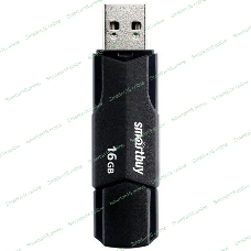 Флешка USB SmartBuy CLUE Black (SB16GbCLU-K), 16Gb, USB 2.0, R/W 15/8, черный