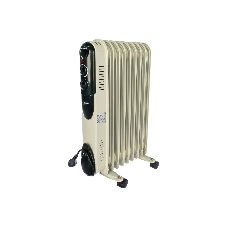 Обогреватель масляный Neoclima NC 9309, белый/черный, 2000 Вт, 25 м2, термостат