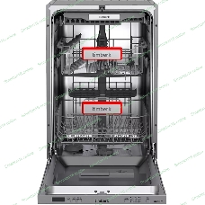 Посудомоечная машина Timberk Set&Dry T-DW45BI103 серебристый (узкая)