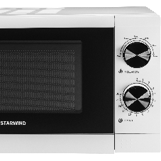 Микроволновая печь Starwind SMW4020 белый, 20 л, 700 Вт, переключатели - поворотный механизм