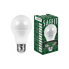 Лампа светодиодная SAFFIT SBA6015 (55012) 15Вт Е27 дневной