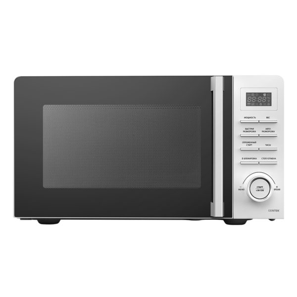 Микроволновая печь Centek CT-1562 белый/черный, 20 л, 700 Вт, переключатели - поворотный механизм, кнопки
