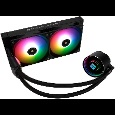 Водяное охлаждение для процессора Thermalright Frozen Notte 240 черный ARGB V2 (240мм, Black, ARGB/ Fans: 2x120мм, 72.37CFM, 27.7dBA, 2000RPM/ Pump height 54мм, 28dBA, 5300RPM, Rad thickness 27мм/ S: 1200, 1700, 1851, 2011, 2066, 115X, AM2, AM2+, AM3, AM3+, AM4, AM5, FM1, FM2, FM2+)