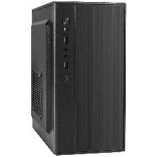 Компьютерный корпус Minitower ExeGate BAA-408-UNS450 (mATX, БП UNS450 с вент. 12см, 2хUSB, HD Audio, черный)