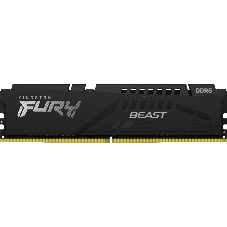 Оперативная память Kingston Fury Beast Black, DDR5, 32GB (1x32GB), 5200 MHz, CL40, с радиатором, черный