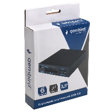 Кард-ридер Gembird FDI2-ALLIN1-03-B/черный/TF/SD/MS/CF/XD SDHC/USB 3.0/пластик