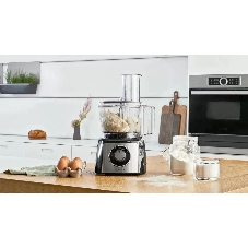 Кухонный комбайн Bosch MCM3501M 800 Вт, Скорости: 2, Блендер 1 л, Чаша 2.3 л, черный/серебристый