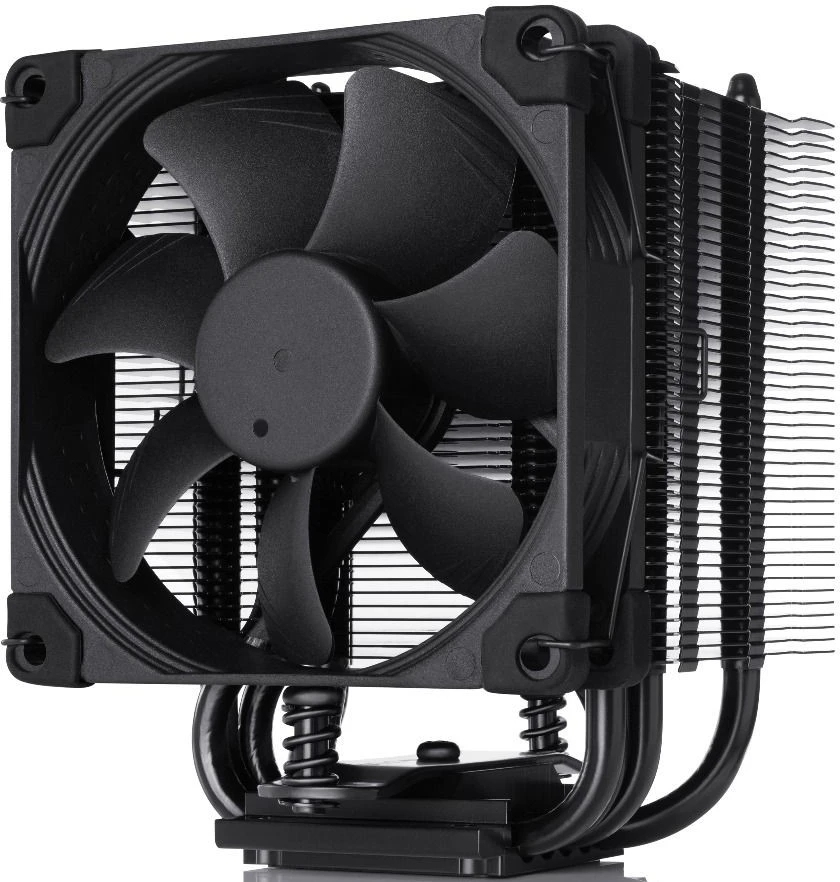 Кулер для процессора Noctua NH-U9S chromax черный, 92 мм, медь, 400-2000 об/мин, 22.8 дБ, 4 pin PWM, 140 Вт, высота 125 мм