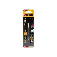 Сверло спиральное по металлу Denzel 2,5 x 57мм, Р6М5, Golden Tip, 2 шт.