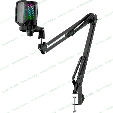 Игровой стрим микрофон Defender Impulse GMC 650 USB, RGB, стойка, провод 1.7 м 1