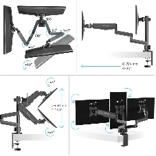 Кронштейн (держатель) ONKRON G280 для трех мониторов 13