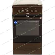 Плита электрическая Hansa FCEB53000 коричневый, конфорок 4 шт, духовка 69 л, 50 см x 85 см x 60 см