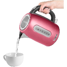 Электрочайник Sencor SWK 1774RD красный, 1.7 л, 2150 Вт, скрытый нагревательный элемент