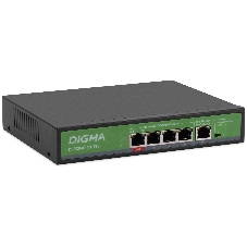 Коммутатор Digma DSP204G-1G-T80, 5×1 Гбит/с, неуправляемый