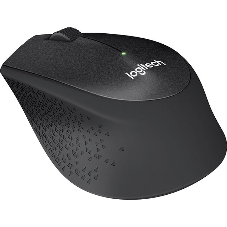 Мышь беспроводная Logitech M330 SILENT PLUS черный, 1000 dpi, радиоканал, USB, кнопки - 3