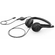 Гарнитура Logitech H390 чёрный, проводная, USB