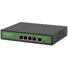 Коммутатор Digma DSP204G-1G-T80, 5×1 Гбит/с, неуправляемый