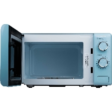 Микроволновая печь Horizont HSM205RL голубой, 20 л, 700 Вт, переключатели — поворотный механизм