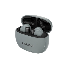 Наушники TWS Maxvi MHF-117BT серый, внутриканальные, Bluetooth, до 4 ч