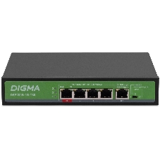 Коммутатор Digma DSP204G-1G-T80, 5×1 Гбит/с, неуправляемый