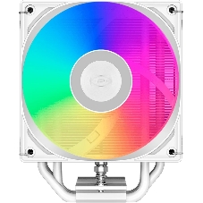 Кулер для процессора PCcooler RT500 TC ARGB, белый, 120 мм, алюминий/медь, 500-2200 об/мин, 34.9 дБ, 4 pin PWM, 240 Вт, высота 152 мм